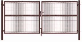 Vartai segmentiniu užpildu Garden Center, 400 cm x 173 cm, ruda