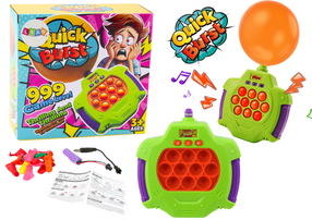 Elektroninis žaidimas Lean Cars Quick Burst Pop It, 13 cm, žalia sp.