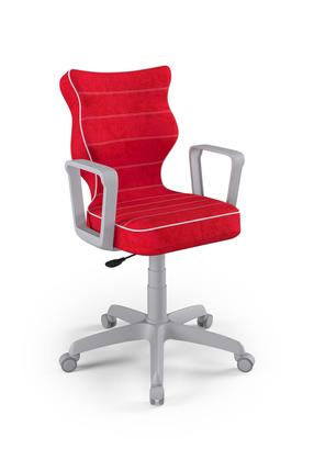 Laste töötool Norm Visto 09, 61 x 61 x 102.5 cm, punane v./hall v.
