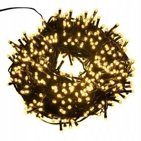 Lempučių girlianda, 24 m, šiltai balta sp., 300 LED