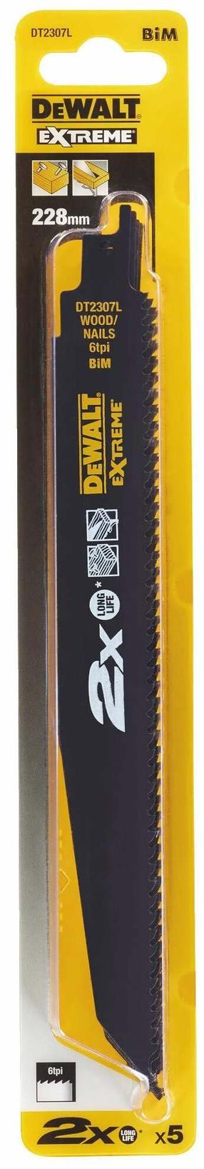 Saetera komplekt Dewalt DT2307L-QZ, 22.8 cm, 5 tk