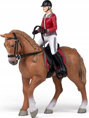 Mängukujuke Papo Walking Hhorse With Riding Girl 410746, mitmevärviline