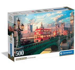 Пазл Clementoni Westminster Bridge 35575, 36 см x 49 см, 500 шт., многоцветный