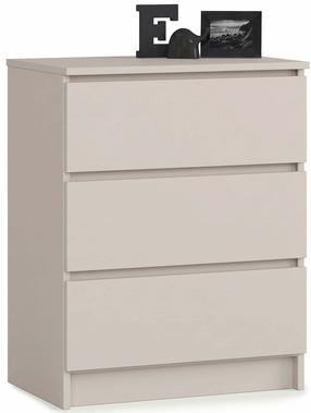 Komoda Akord K60 3SZ CLP PK, kašmyro sp., 77 cm x 60 cm x 40 cm