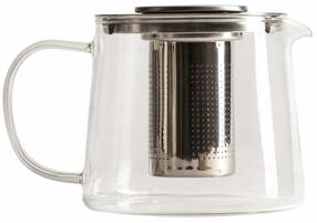 Teekann koos kurnaga Homla Milbo 244447, 1 l, läbipaistev v./hõbe v.