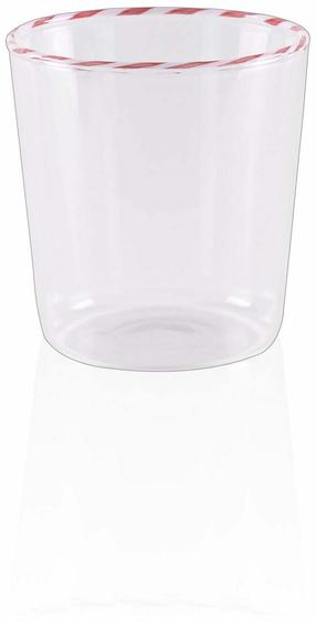 Stiklinė Hermia BRD0094, stiklas, 0.3 l, raudona sp.