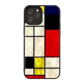 Чехол для телефона iKins Mondrian Back Case For Apple iPhone 12 Pro Max, черный цв., Apple
