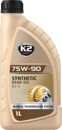 Transmisinė alyva K2 GL-5 75W - 90, sintetinis, 1 l