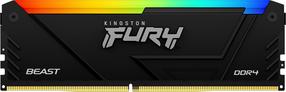 Operatyvioji atmintis (RAM) Kingston Fury Beast RGB KF436C17BB2A/8, DDR4, 8 GB, 3600 MHz