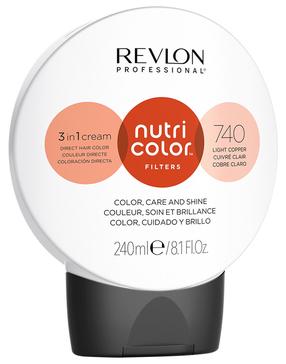 Plaukų dažai Revlon Nutri Color, 740 light copper sp., 740 Light Copper, 240 ml