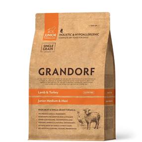 Сухой корм для собак Grandorf Holistic & Hypoallergenic Junior Medium & Maxi, баранина/индюшатина, 1 кг