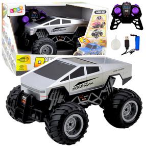 Rc maastikuauto Lean Toys Pickup, 1:16, hõbe v.