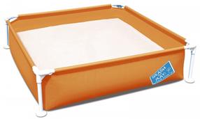 Baseins, karkasa/bērnu Bestway My First Frame Pool 56217, zila krās./zaļa krās./oranža krās. 122 cm x 122 cm x 30.5 cm