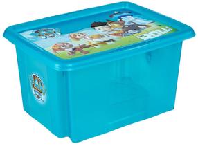 Daiktadėžė su dangčiu, žaislams Keeeper Karolina Paw Patrol, 15 l, mėlyna sp./įvairių spalvų, 38 x 29.5 x 20.5 cm