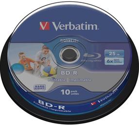 Ierakstāms kompaktdisks Verbatim, 25 GB, 10gab.