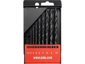 Metalo grąžtų rinkinys, grąžtų komplektas Yato YT-4461 YT-4461, plienui, hss, cilindrinis, 1 - 10 mm x 13.3 cm