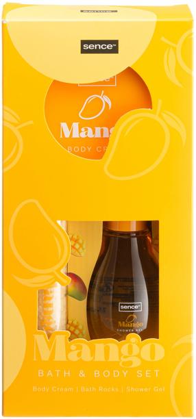 Ķermeņa kopšanas līdzekļu komplekts Sence Mango, 350 ml