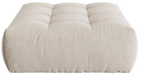 Pufas Micadoni Home Bloom Velvet, kreminė sp., 110 cm x 101 cm x 42 cm