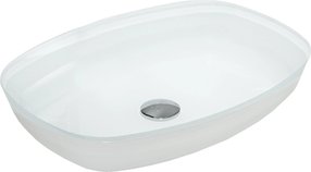 Vonios praustuvas Mexen Araks 24155430, stiklas, 54 cm x 39 cm x 11 cm, balta sp.