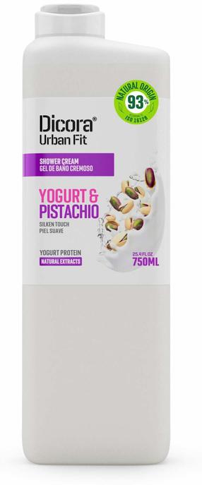 Крем для умывания тела Dicora Protein Yogurt & Pistachio, 750 мл