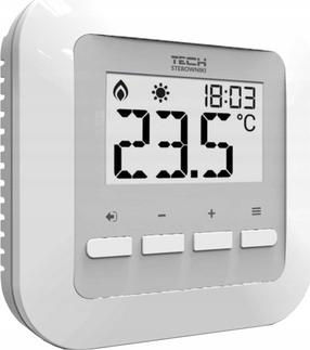Контроллер Tech Sterownik St-295 v3, встраивается в стену, белый цв., 9.5 см, 0 - 30 °С