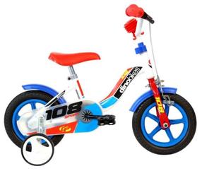 Vaikiškas dviratis, vaikų Dino Bikes 108 Sport BOTTARI.108FL-0506, mėlyna sp./balta sp./juoda sp., 10"