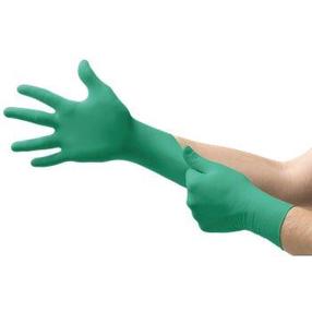 Рабочие перчатки одноразовые Ansell TouchNTuff, зеленый цв., M, 100 шт.