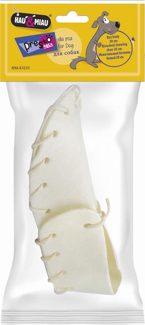 Žaislas šuniui, tąsymui Hau&Miau Chew Toy Beef Delicasy, 20 cm, balta sp.
