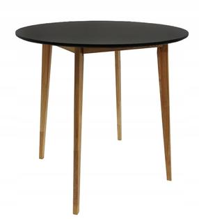 Stalas Emily, juoda sp., 80 cm x 80 cm x 75 cm