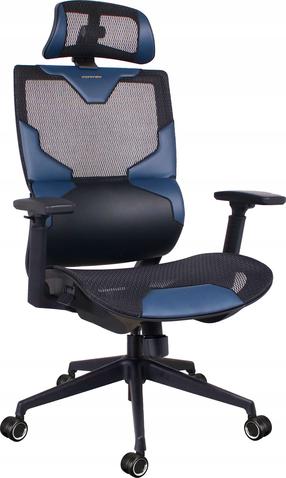 Игровой стул Cortek Vision, 73 x 73 x 123 - 133 см, черный цв./синий цв.