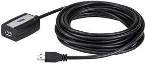 Провод Aten Extender Cable USB 3.0 USB 3.0 female, USB 3.0 male, 5 м, черный цв.