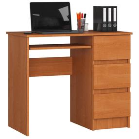 Rakstāmgalds ar atvilktnēm Akord Furniture Factory A-6 Right, 90 cm x 50 cm, 77 cm, alkšņa krās.