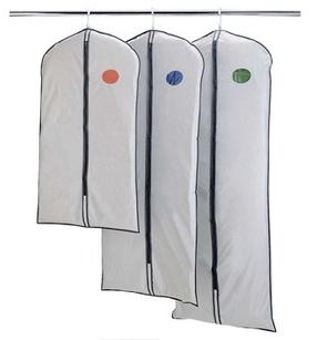 Rūbų maišas Rayen Basic M, 135 cm x 60 cm, plastikas, juoda sp.