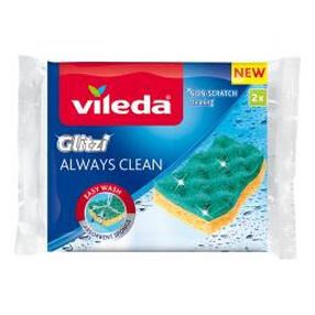 Губка для чистки Vileda Glitzi, желтый цв./зеленый цв., 2 шт.