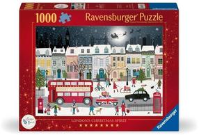 Dėlionė Ravensburger Londons Christmas Spirit, 50 cm x 70 cm, 1000 vnt., įvairių spalvų