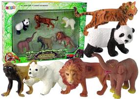 Набор фигурок Lean Toys Wild Animals, 6 шт., многоцветный