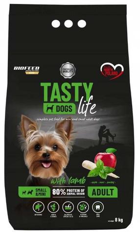 Sausā suņu barība Biofeed Tasty Life, jēra gaļa, 8 kg