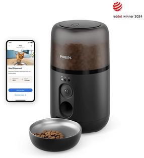 Automatinė šėrykla Philips Pet Series PAW5320/02, išmanusis, 4.5 l, 21 cm x 21 cm x 36 cm, juoda sp.