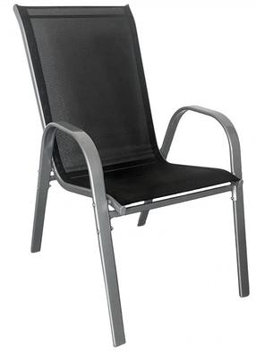 Lauko kėdė Mirpol Arkadia KD, juoda sp., 55 cm x 72 cm x 91 cm
