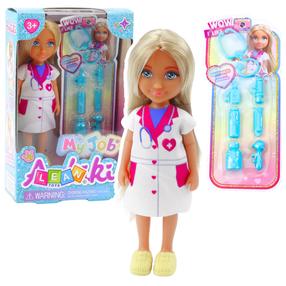 Lėlė su priedais Lean Toys Ankiki My Job, 13 cm, įvairių spalvų
