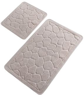 Комплект ковриков для ванны Foutastic Lino 359CHL1554, кремовый цв., 100 см x 60 см