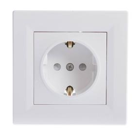 Kištukinis lizdas Schneider Electric Asfora EPH2900221, su įžeminimu, IP20, balta sp.