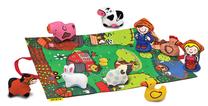 Žaidimų kilimėlis K's Kids Farmyard, 50 cm x 37 cm, 9 vnt, įvairių spalvų