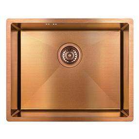 Virtuvinė plautuvė Laveo Marmara SAM_810P, Copper, nerūdijantysis plienas, 54 cm x 44 cm x 19 cm, vario - copper sp.