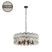 Šviestuvas kabinamas Domoletti Melilla 2200027L, E14, 8 x 40 W, juoda sp. / juoda sp.