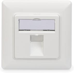 Tinklo produktas Digitus Wallplate for Keystone Modules German type, balta sp.