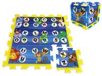 Kilimėlis kūdikiams - dėlionė Stamp Animals & Letters, 31 cm x 31 cm, 9 vnt, įvairių spalvų