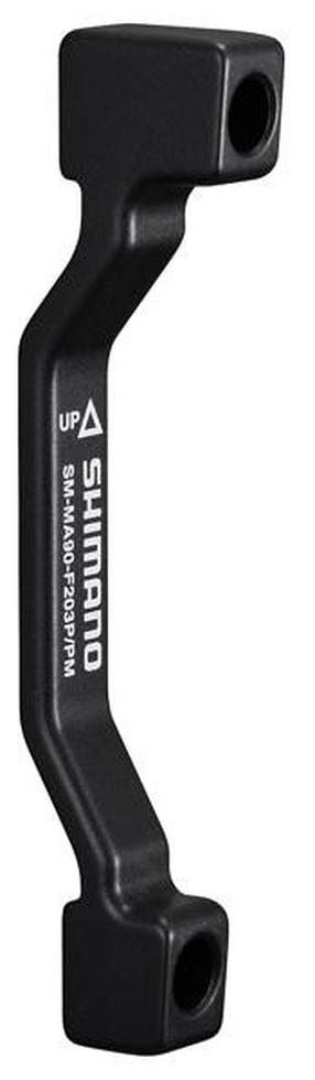 Eesmise ketaspiduri adapter Shimano SM-MA90-F203P/P, metall, must v.