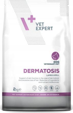 Sausas šunų maistas VetExpert Dermatosis, ėriena, 2 kg