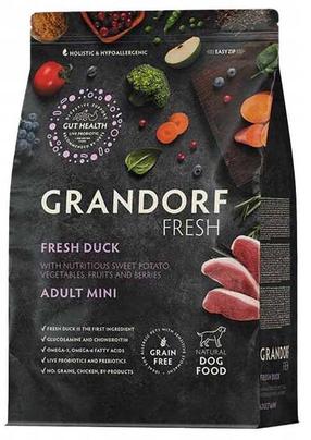 Sausas šunų maistas Grandorf Fresh Duck, antiena, 3 kg
